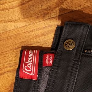 Mens Coleman fleece lined pants size 36 30
